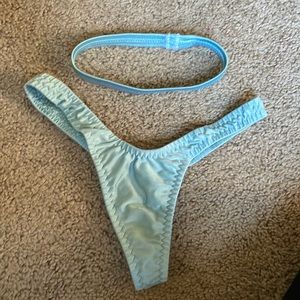 Exotic dancer Brazilian thong with garter